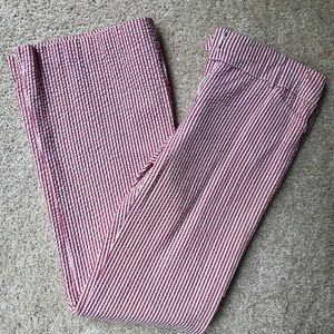 Bcbg red seersucker-Dress pants